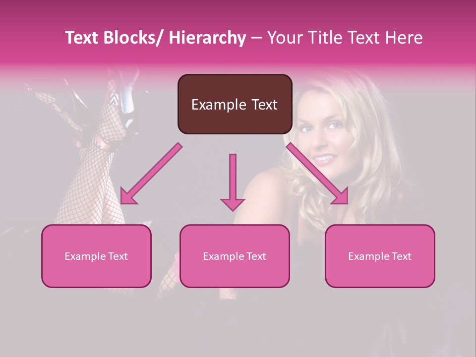 Gorgeous Attractive Blond PowerPoint Template