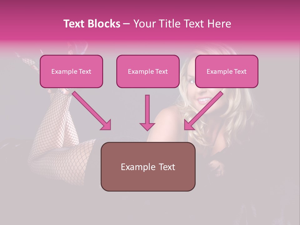 Gorgeous Attractive Blond PowerPoint Template