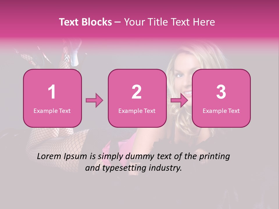 Gorgeous Attractive Blond PowerPoint Template