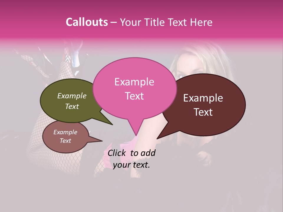 Gorgeous Attractive Blond PowerPoint Template