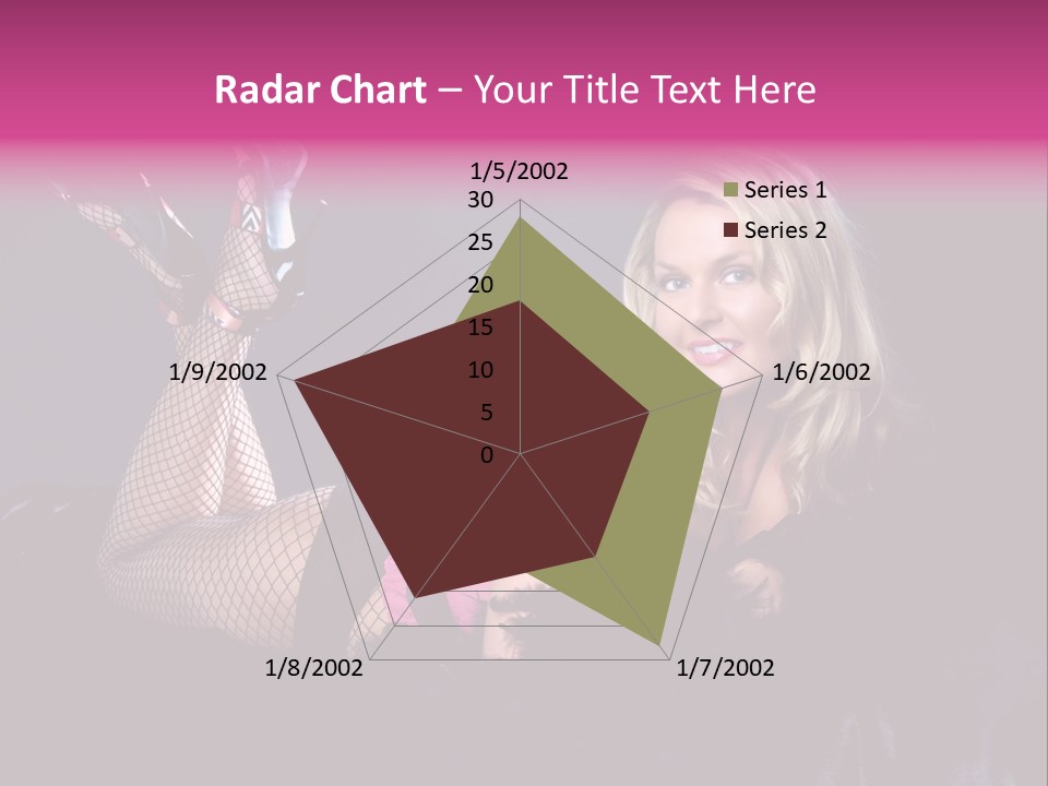 Gorgeous Attractive Blond PowerPoint Template