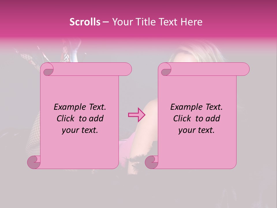 Gorgeous Attractive Blond PowerPoint Template