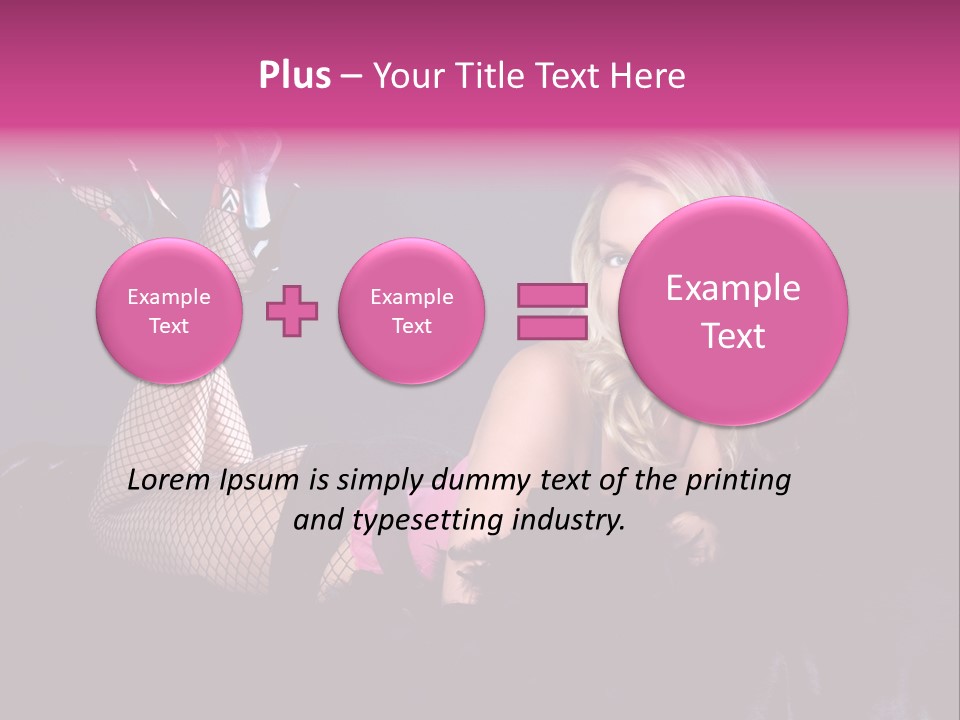 Gorgeous Attractive Blond PowerPoint Template