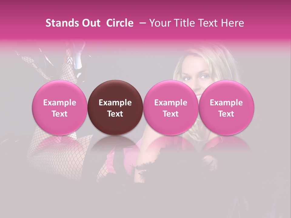 Gorgeous Attractive Blond PowerPoint Template