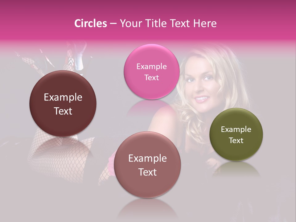 Gorgeous Attractive Blond PowerPoint Template