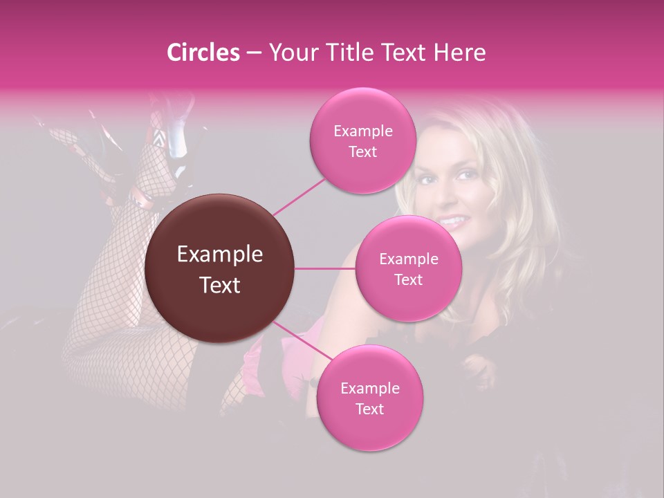 Gorgeous Attractive Blond PowerPoint Template