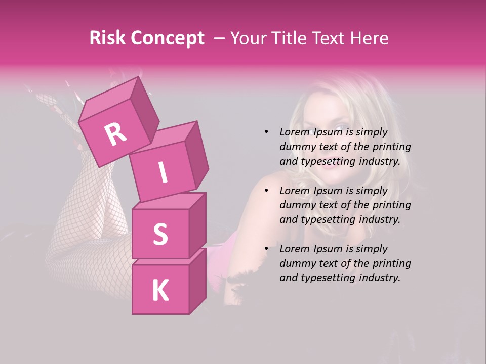 Gorgeous Attractive Blond PowerPoint Template