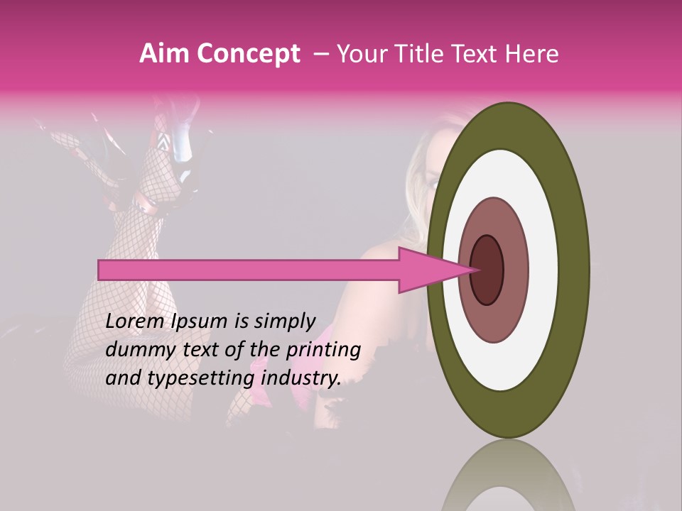 Gorgeous Attractive Blond PowerPoint Template