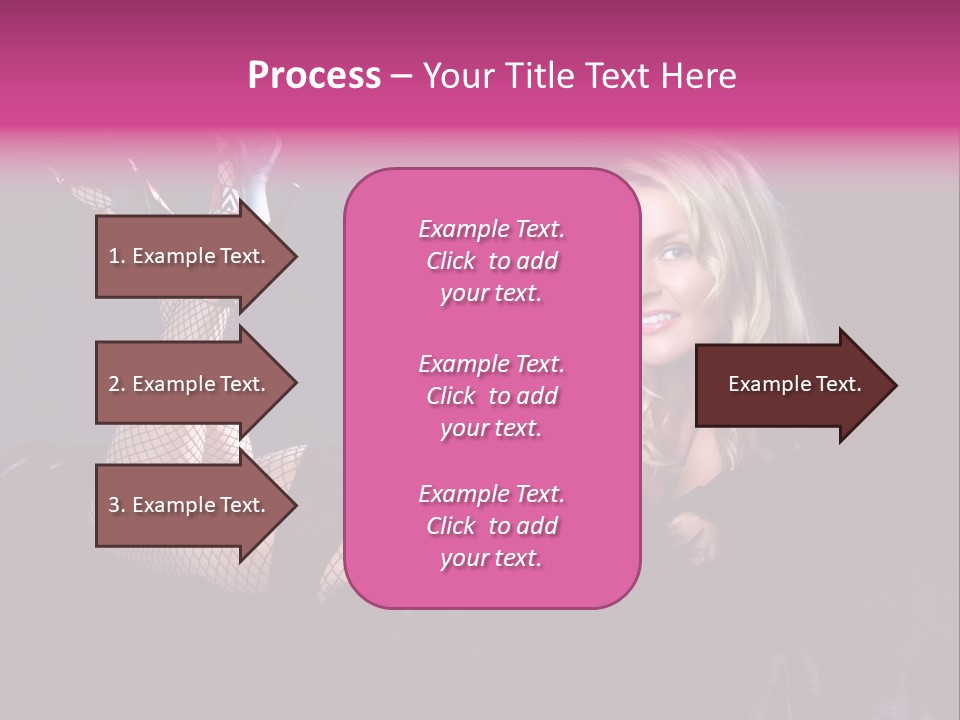Gorgeous Attractive Blond PowerPoint Template