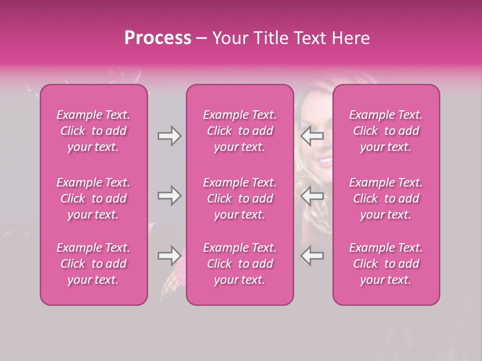 Gorgeous Attractive Blond PowerPoint Template