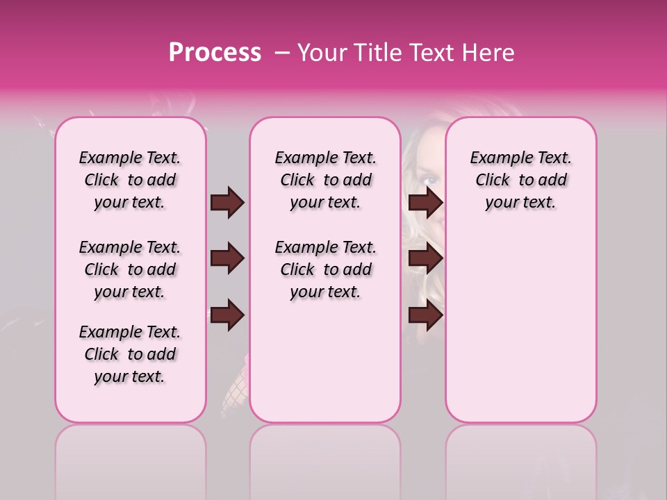 Gorgeous Attractive Blond PowerPoint Template