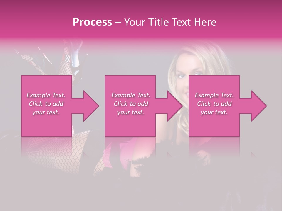 Gorgeous Attractive Blond PowerPoint Template