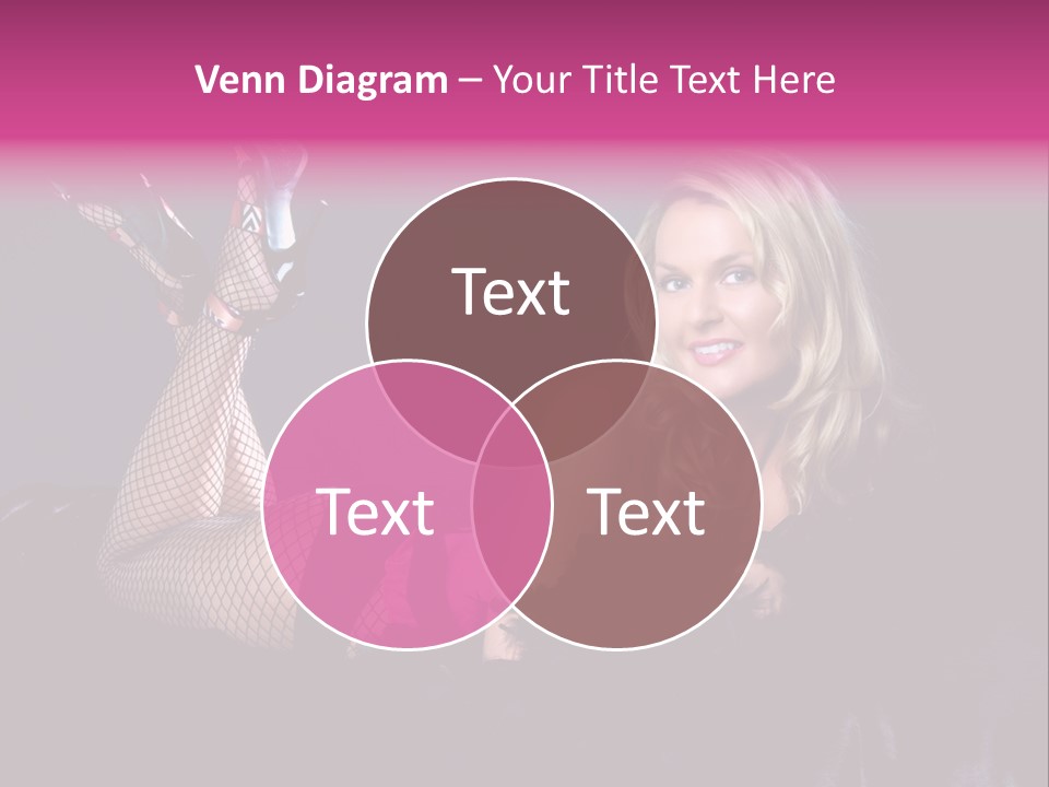 Gorgeous Attractive Blond PowerPoint Template