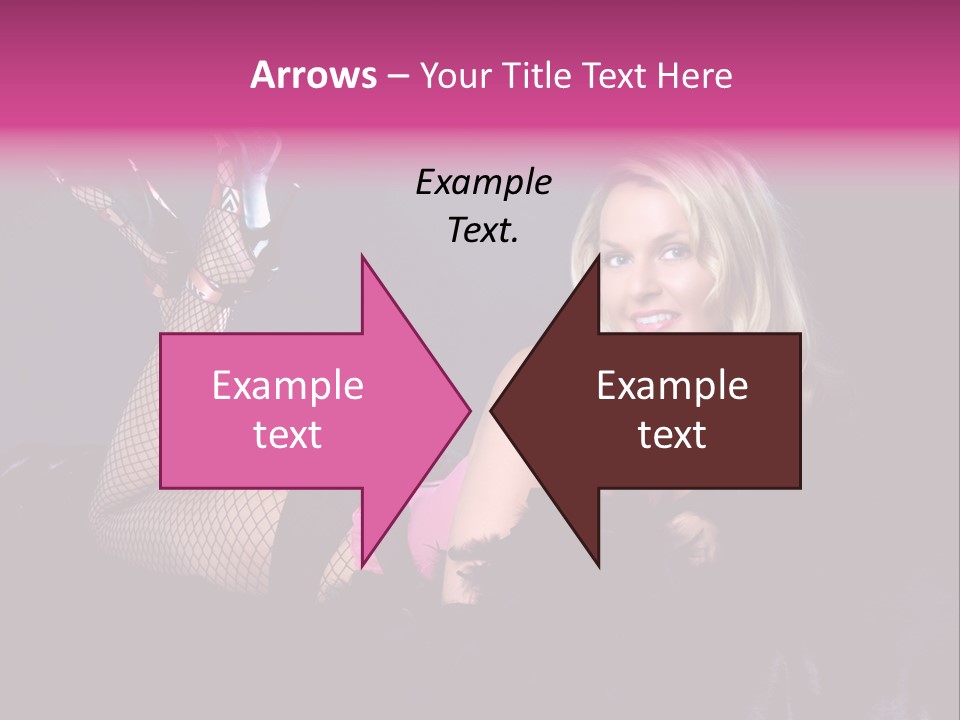 Gorgeous Attractive Blond PowerPoint Template