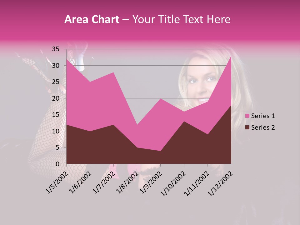 Gorgeous Attractive Blond PowerPoint Template