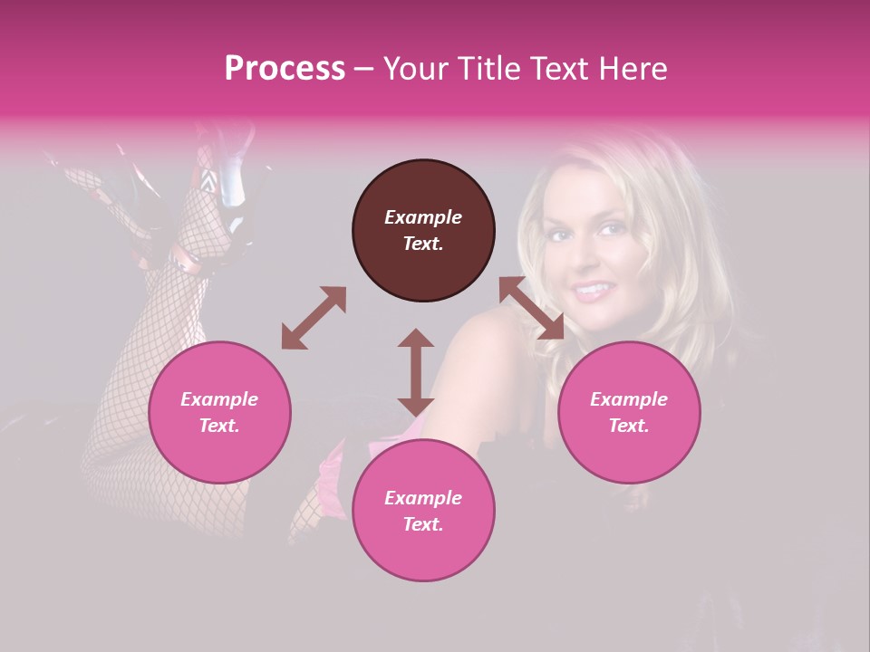Gorgeous Attractive Blond PowerPoint Template