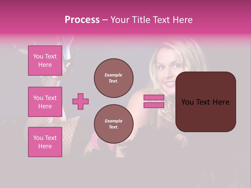 Gorgeous Attractive Blond PowerPoint Template