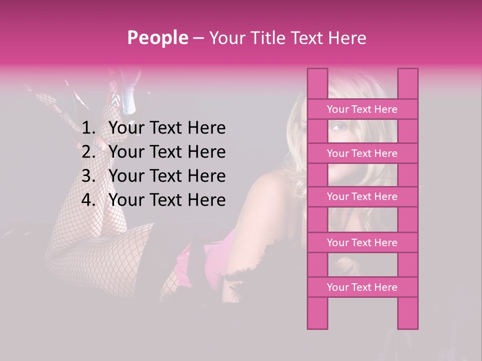 Gorgeous Attractive Blond PowerPoint Template