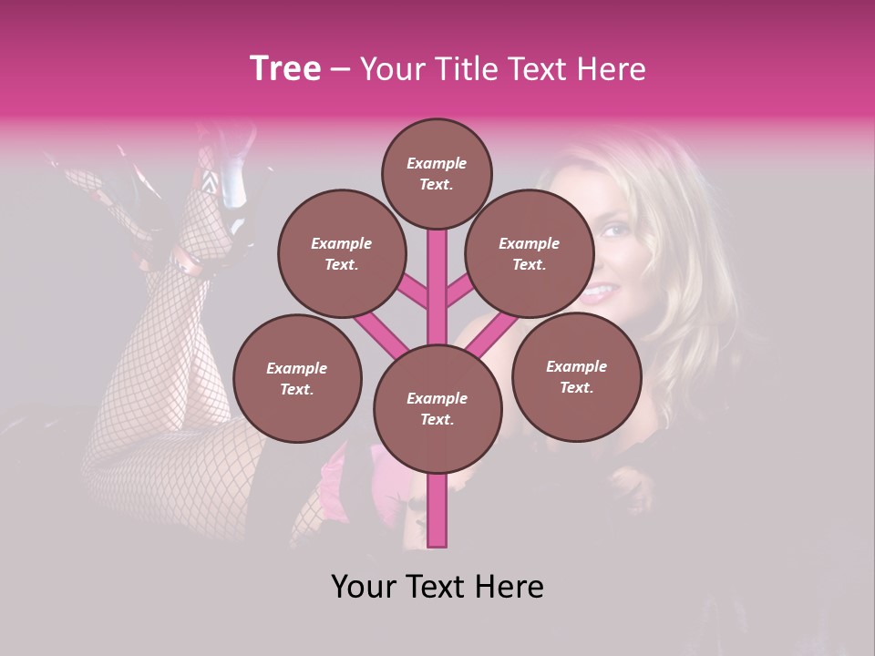 Gorgeous Attractive Blond PowerPoint Template