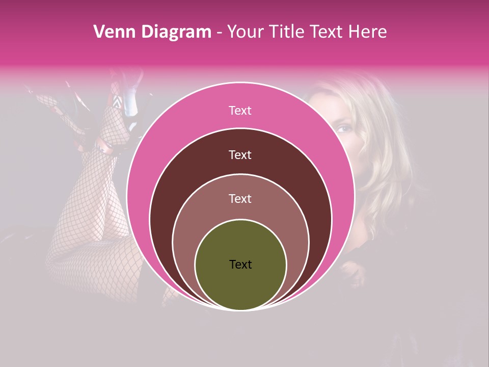 Gorgeous Attractive Blond PowerPoint Template