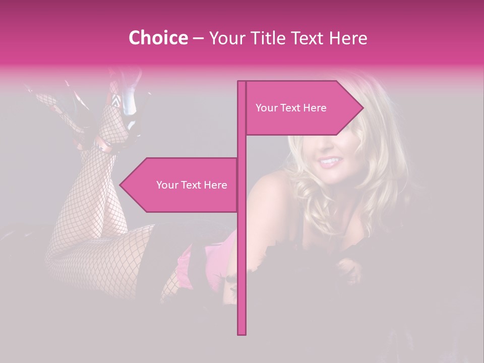 Gorgeous Attractive Blond PowerPoint Template