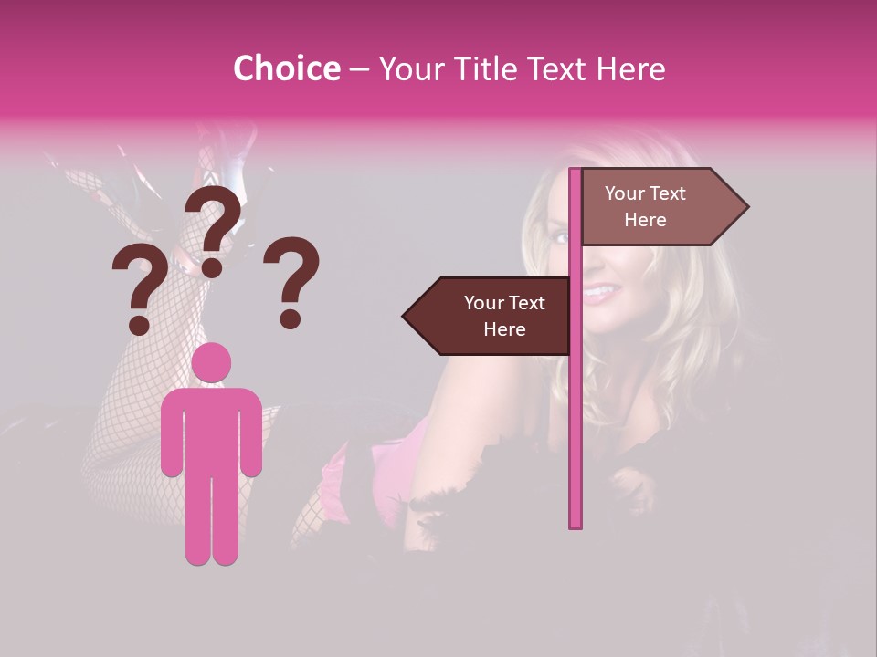 Gorgeous Attractive Blond PowerPoint Template