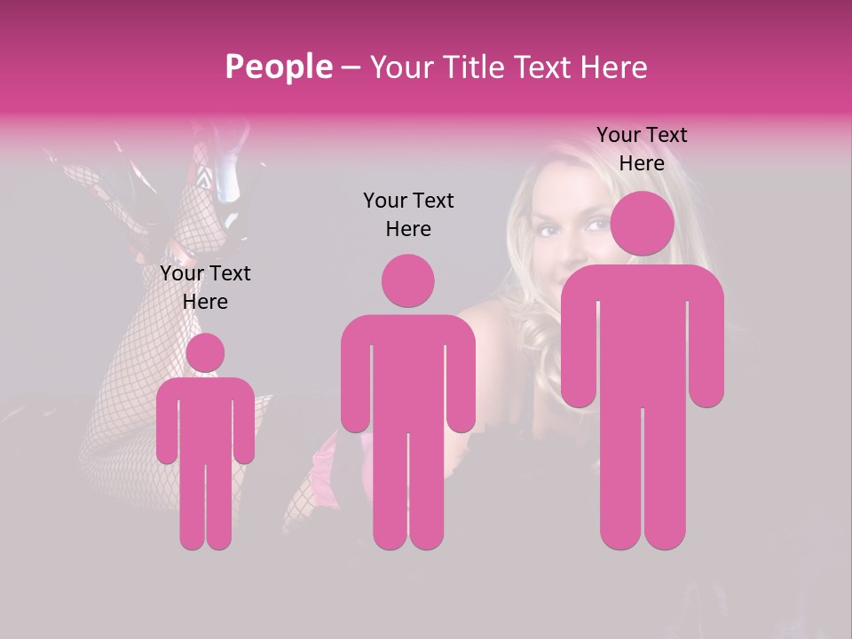 Gorgeous Attractive Blond PowerPoint Template