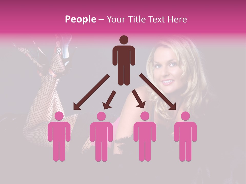Gorgeous Attractive Blond PowerPoint Template