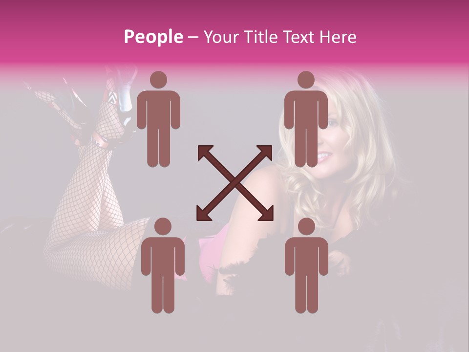 Gorgeous Attractive Blond PowerPoint Template