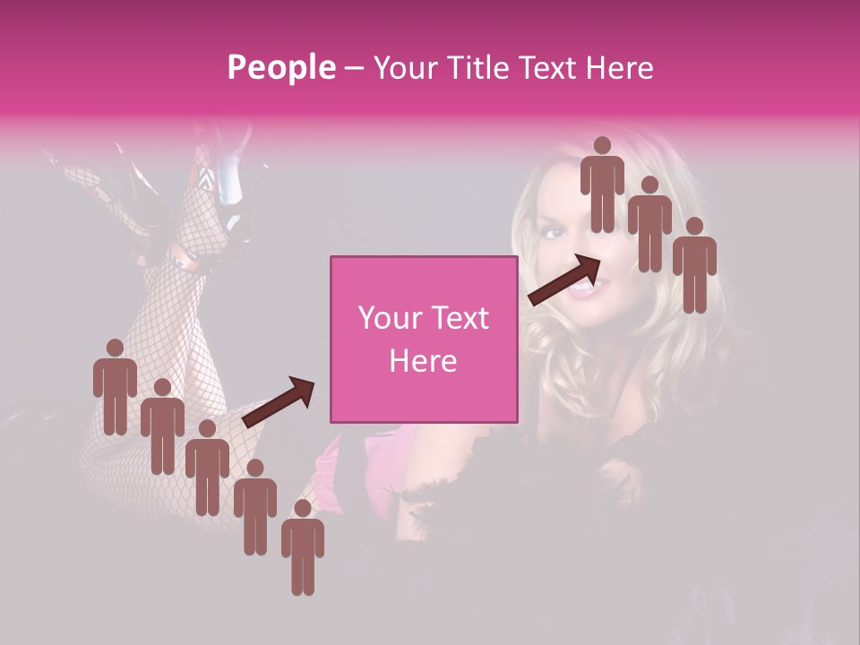 Gorgeous Attractive Blond PowerPoint Template