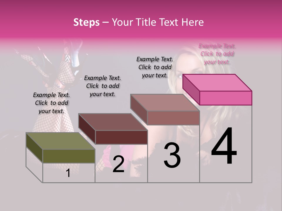 Gorgeous Attractive Blond PowerPoint Template