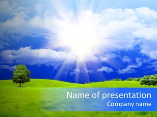 Cultivated Nature Meadow PowerPoint Template