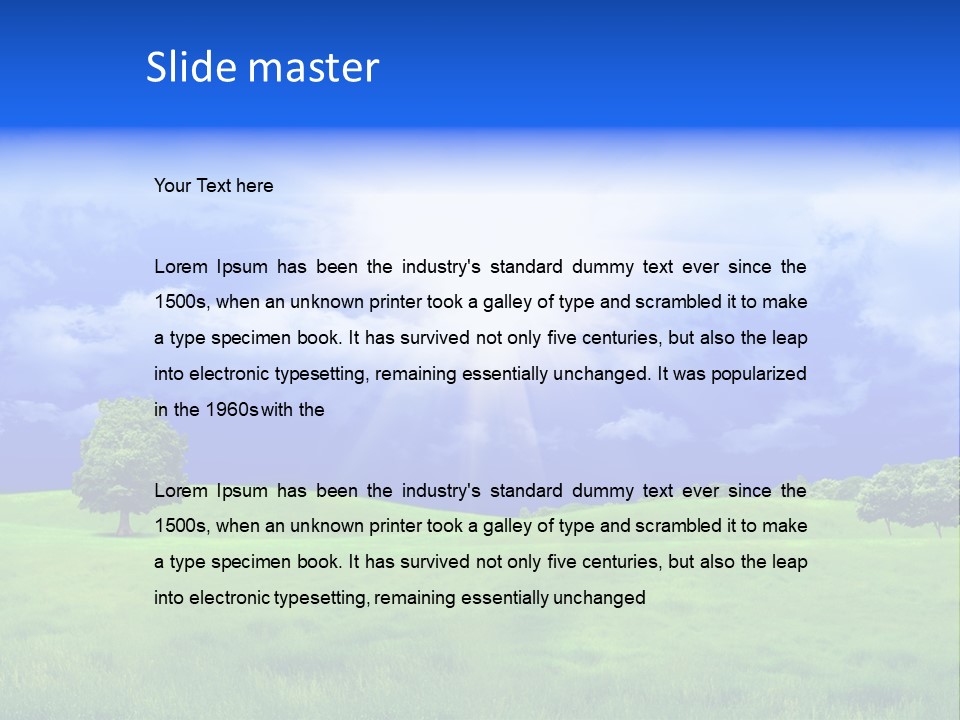 Cultivated Nature Meadow PowerPoint Template