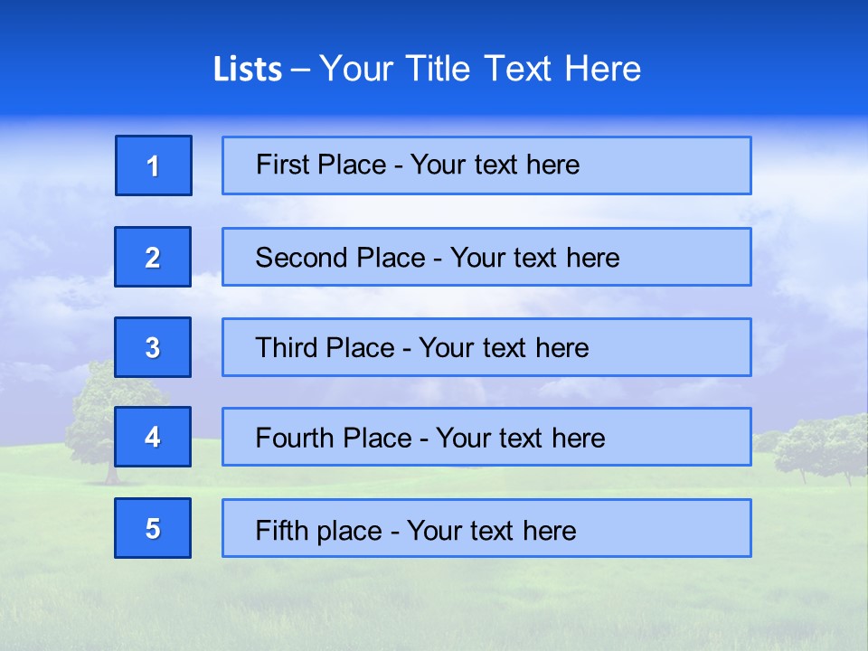 Cultivated Nature Meadow PowerPoint Template