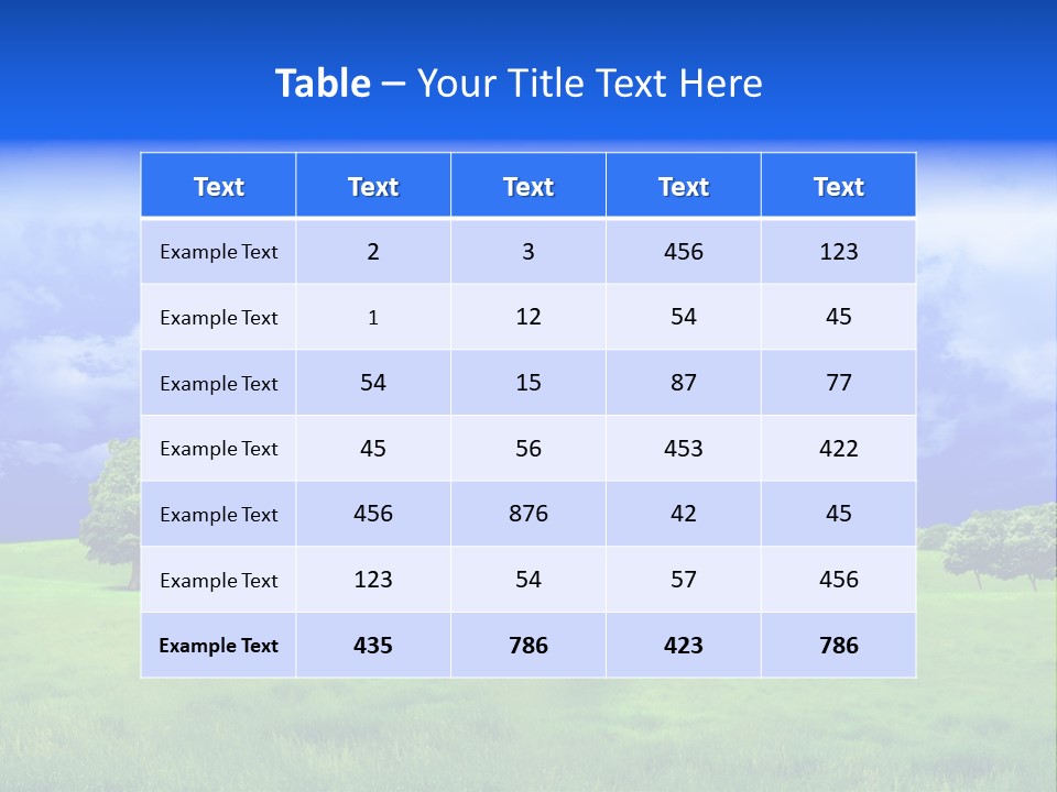 Cultivated Nature Meadow PowerPoint Template