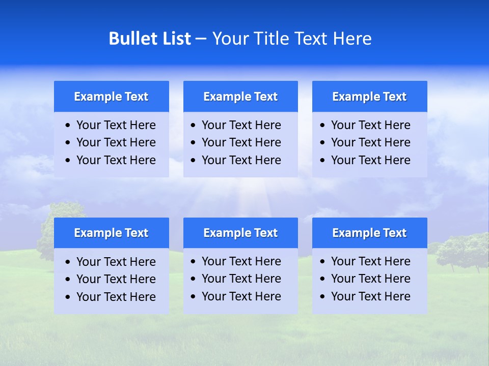 Cultivated Nature Meadow PowerPoint Template