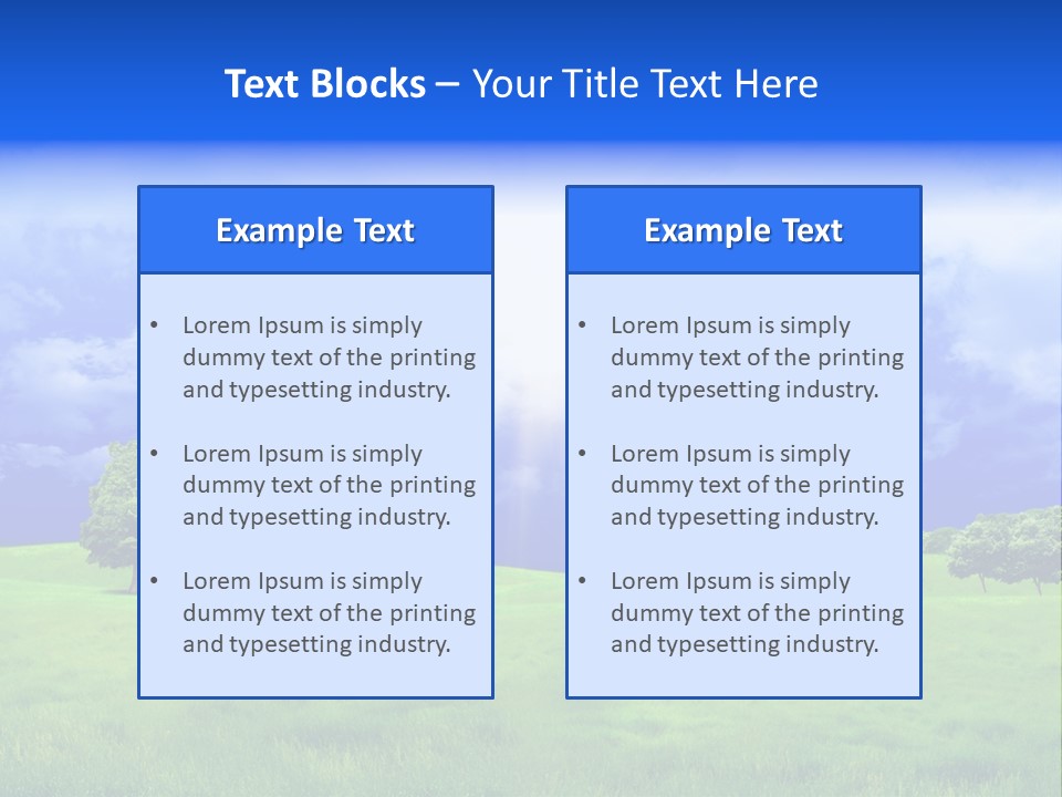 Cultivated Nature Meadow PowerPoint Template