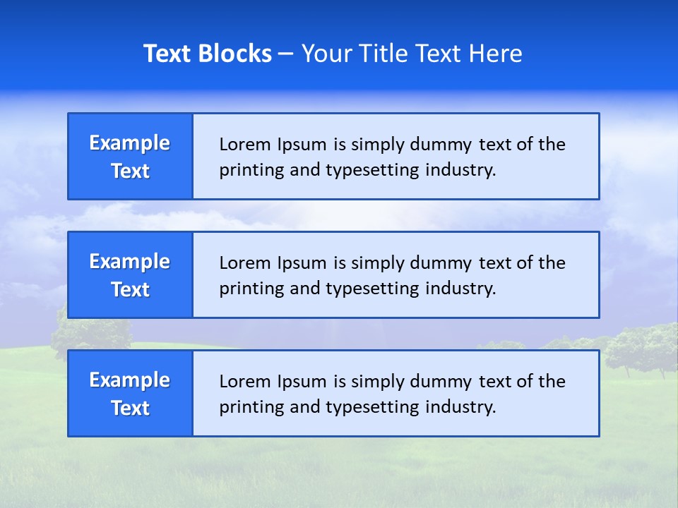 Cultivated Nature Meadow PowerPoint Template