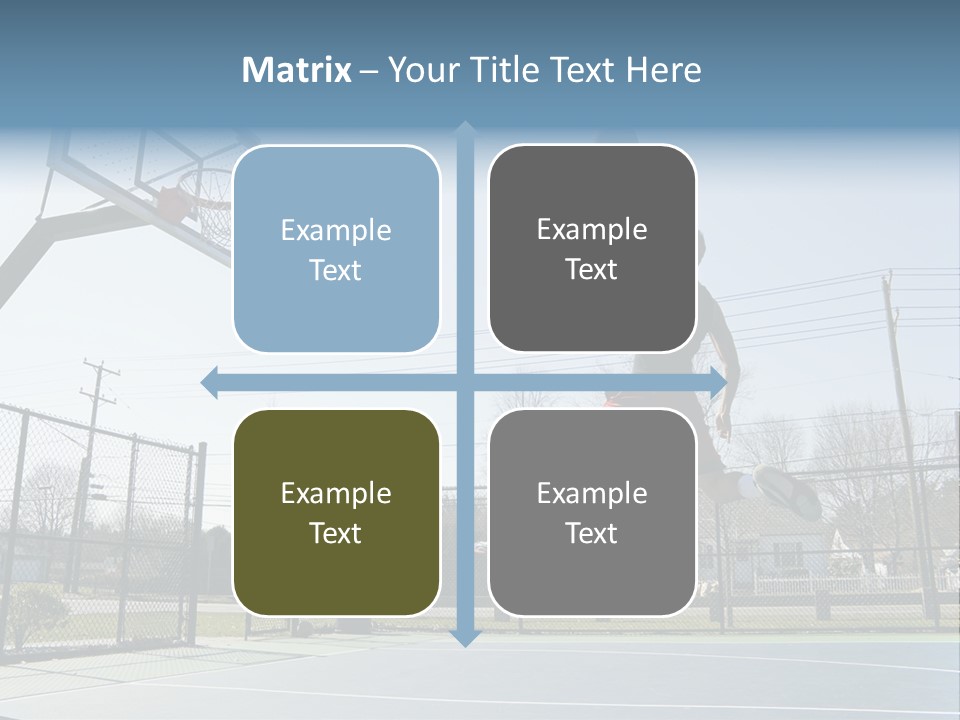 Man Scoring Park PowerPoint Template