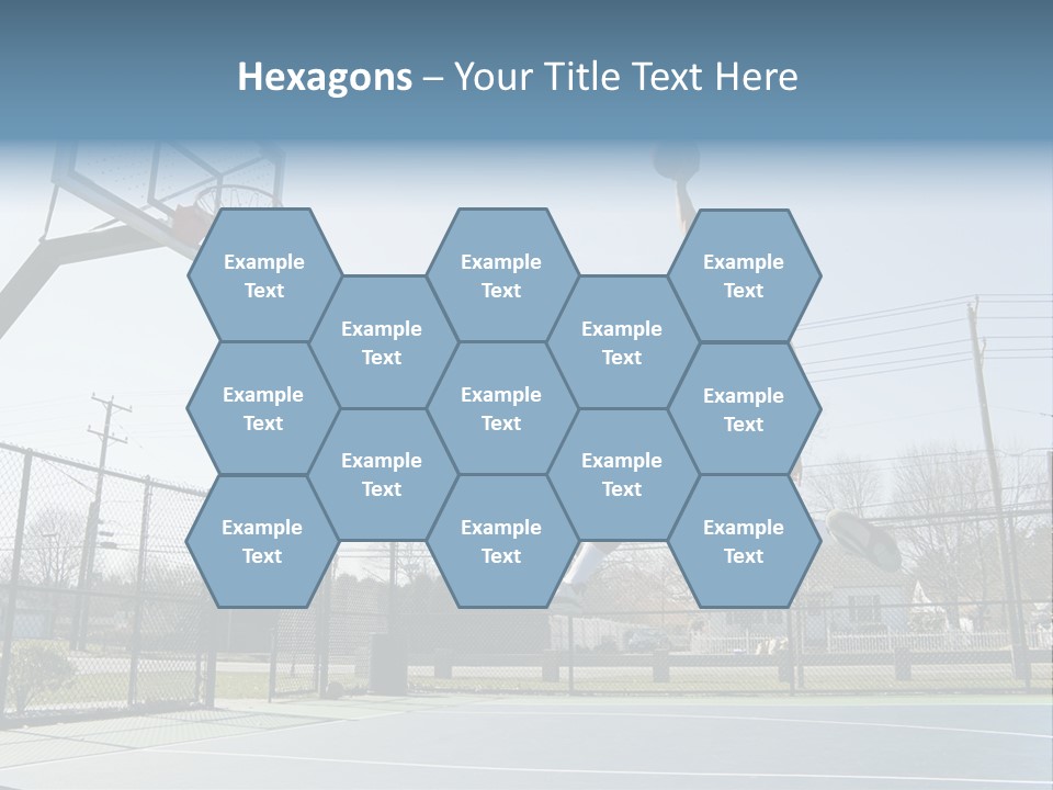 Man Scoring Park PowerPoint Template