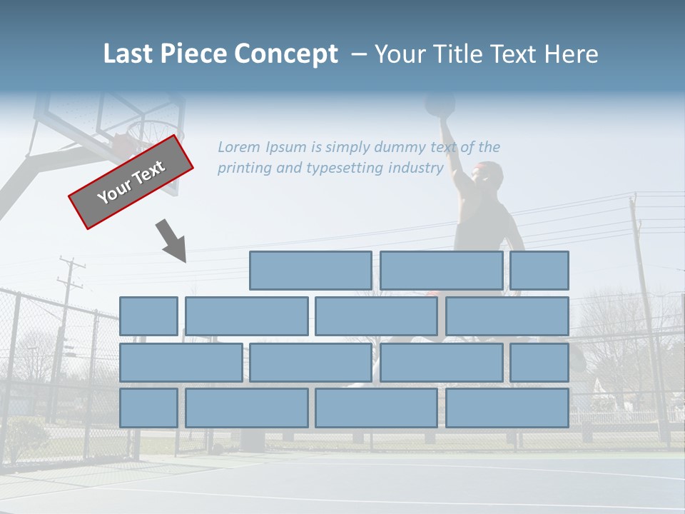 Man Scoring Park PowerPoint Template
