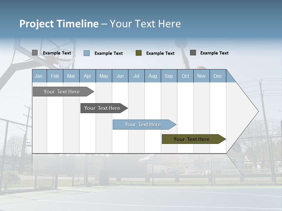 Man Scoring Park PowerPoint Template
