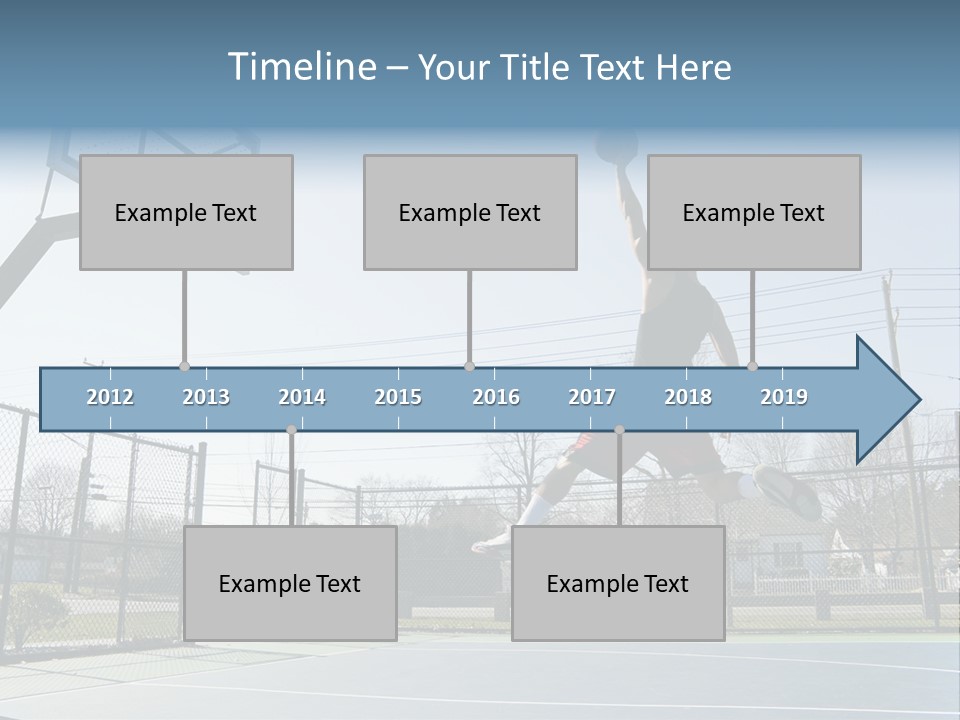 Man Scoring Park PowerPoint Template