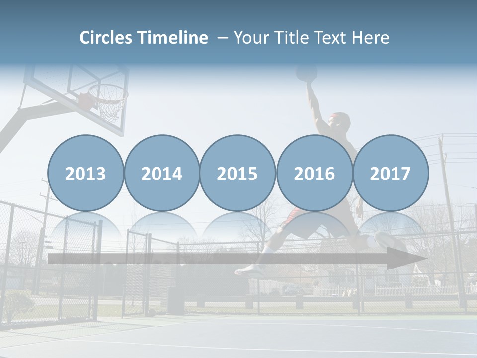 Man Scoring Park PowerPoint Template