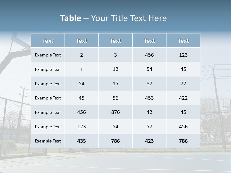 Man Scoring Park PowerPoint Template