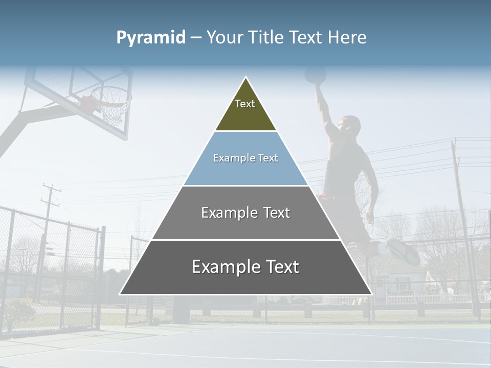 Man Scoring Park PowerPoint Template