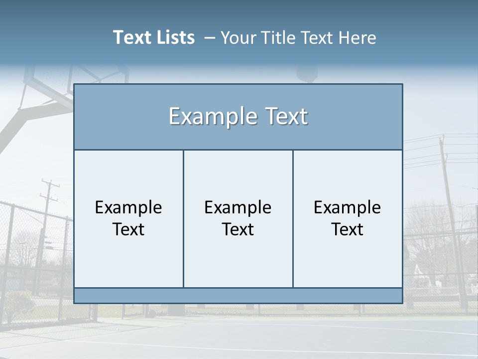 Man Scoring Park PowerPoint Template
