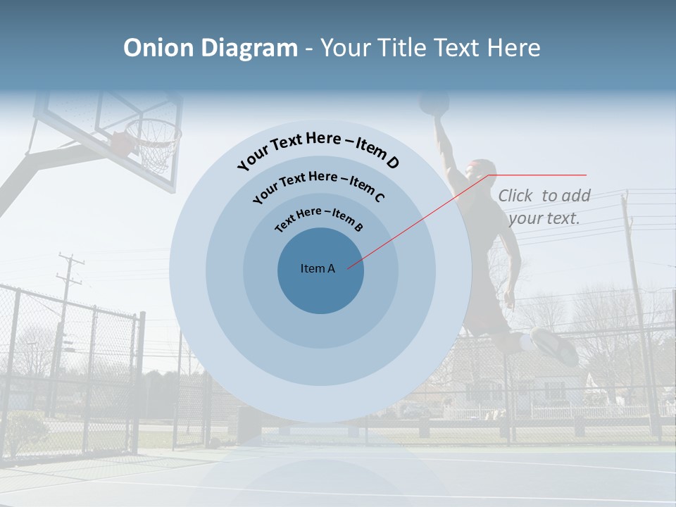 Man Scoring Park PowerPoint Template