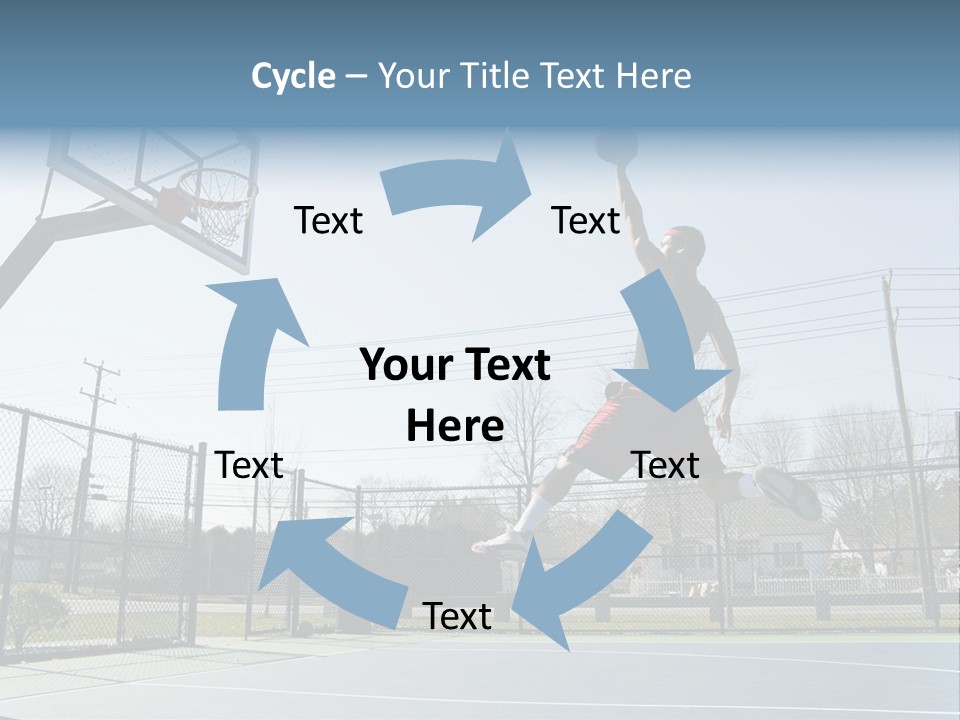 Man Scoring Park PowerPoint Template