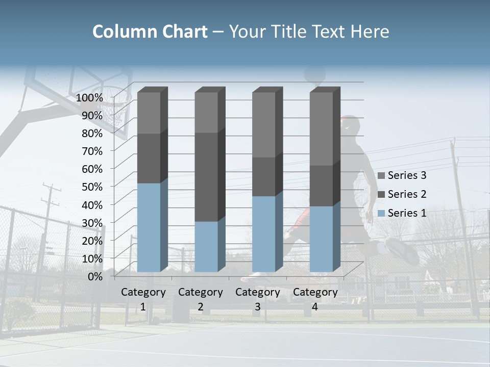 Man Scoring Park PowerPoint Template